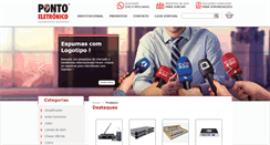 Desktop Screenshot of pontoeletronic.com.br
