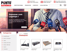 Tablet Screenshot of pontoeletronic.com.br